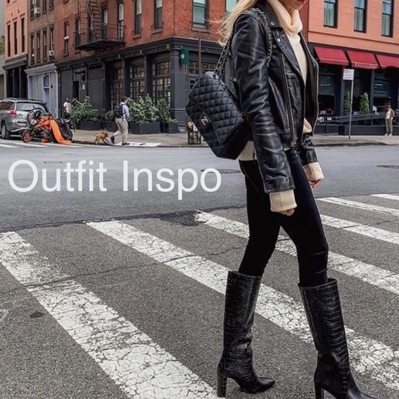 NWT Chinese Laundry Black Textured Tall Boot - Picture 2 of 4